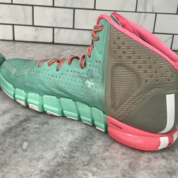 Adidas D Rose 4 Sneakers Mens 13 Green Derrick Rose SprintWeb Adiprene Geofit - Picture 7 of 12